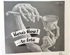 Artzybasheff Common Cold Ajax Aero Paper Cups Ad Vintage 1943 Magazine Print picture