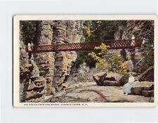 Postcard the Devils Oven and Bridge Ausable Chasm New York USA picture