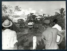 FARMERS WATCH HUGE DESTRUCTION CAUSED BY FLORA STORM CUBA 1963 VTG Photo Y 199 picture