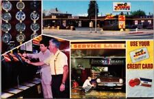 Vintage BIG-O TIRES Advertising Postcard 4 Views / California - Unused c1970s picture