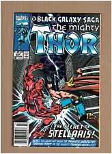 Thor #421 Newsstand Marvel Comics 1990 Black Galaxy Saga VF+ 8.5 picture