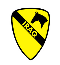 1st Cavalry Division Vinyl IRAQ Window Sticker Decal - 1st Cav - Color picture