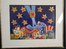 DISNEY 2000 studio stars of the millenium FRAMED PIN SET Mickey Ariel Lion King picture