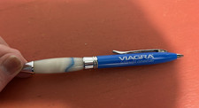 Viagra Metal PEN Drug Rep Pharmaceutical Promo Unique Faux Marble Barrel Design picture