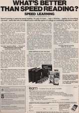 1980 Vintage Print Ad What's Better Than Speed Reading Speed Learning Learn picture