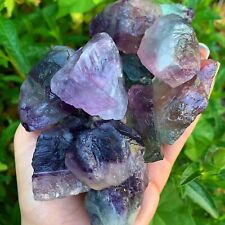 Raw Rough Rainbow Fluorite Large Chunks Healing Crystal Mineral Rocks Specimens picture