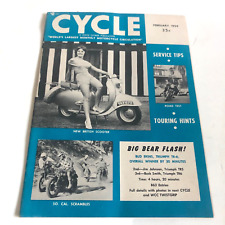 Cycle Magazine, February 1959, World's Best Motorcycling Magazine. picture
