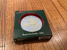 American Greetings Peace On Earth Christmas Ornament 1992 Used   picture