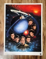 1992 Star Trek First Family Keith Birdsong Signed Litho 659/1850 26x35 picture