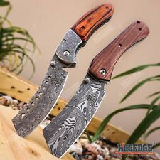 2PC BUCKSHOT SET Assisted CLEAVER Style Blade + CLEAVER SHAVER STYLE Pocket Knif picture