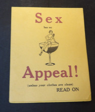 Vintage Paper Flyer for Student Laundry-"Sex Appeal" picture