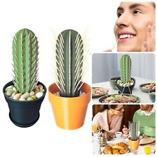 Cactus Toothpick Dispenser 3D Printed Cactus Tooth Pick Holder House Plant Decor picture