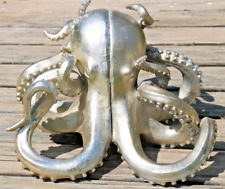 CREATIVE CO-OP 2 HALF OCTOPUS BOOKENDS 9 INCHES TALL 11 INCHES WIDE picture