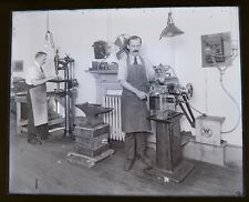 Rare 8x10 1920s glass negative Photography Camera workshop machinist photo 📸 picture