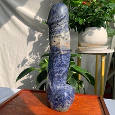 290mm 2.135kg Sodalite Stone Penis Dick Yoni Massage Large Size Crystal Specimen picture