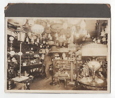 Antique Lamp Display Exhibition Electrical Phila Store & Repair Shop Interior ID picture