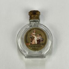 Vtg Yardley Old English Lavender Perfume Smelling Salts Glass Bottle Empty 2.5