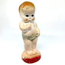 Vintage 1930s Chalkware BABY kewpie Standing Unfinished Carnival Prize 6.5