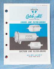 Vintage Sporlan Catch All Filter Drier Bulletin Catalog 1978 dq picture