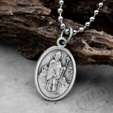 Patron Saint Of Ireland St Patrick Pray For Us Medal Pendant Necklace Italy picture