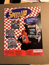 original 1996 11-8” Speed Up Namco  arcade video game FLYER AD picture