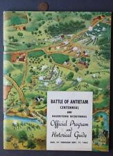 1961-65 Civil War Centennial Antietam Maryland Battlefield Program VERY SCARCE-- picture