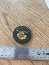 Rare Early Advertising Pinback Button Kansas City Best Live Stock Market Look picture
