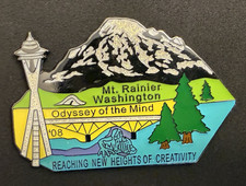 2008 Odyssey of the Mind Washington Reaching New Heights of Creativity Pin OOTM picture
