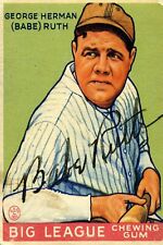 1933 Babe Ruth RP Autograph FRIDGE Magnet Man Cave BAR DECOR SIGN 4x6 Toolbox  picture