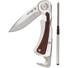 Leatherman Klamath rare hunting/survival knife w/sheath & sharpener UNUSED picture