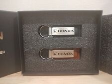 Boxed Set Of 2 Honda Leather Keychains From Ourisman Honda Of Tyson's Corner Adv picture