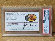 Johnny Morris Autograph Business Card Bass Pro Shops Founder PSA/DNA Signed 🐟 picture