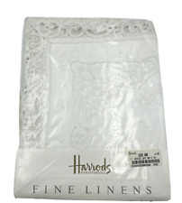 Harrods Knightsbridge White Lace Standard Pillowcase NIP #2 picture