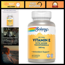 SOLARAY Vitamin E 400 IU (268mg), Dry Form - Natural Source, Mixed Tocopherols V picture