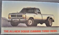 1989 Dodge Cummins Diesel D350 Ram Pickup Truck Brochure Nice Original picture