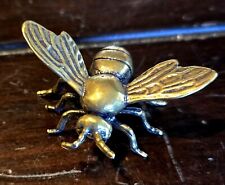 New Solid Brass Bumble Bee Figurine Sculpture picture