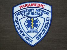 VINTAGE PARAMEDIC EMT STATE OF NY DEPT OF HEALTH PATCH picture