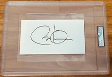 President Barack Obama signed cut signature BIG autograph PSA/DNA slab certified picture