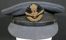 1950's Republic of India Indian Air Force Officers Service Visor Hat Sz 7 Bombay picture