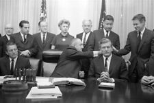 Print: Lyndon Johnson, Commission On Civil Disorders, 1967 picture