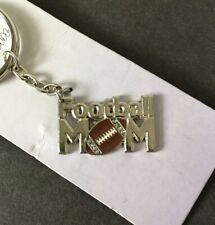 Keychain FOOTBALL MOM Metal Key Ring Fob NOS 🏈 Team Sport Athlete Novelty picture