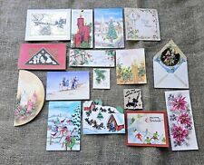 Vintage Christmas Cards Unused Lot Of 15 picture
