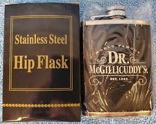 Dr. McGillicuddy's Metal 4oz Wrapped Hip Flask Breast Pocket Stainless Steel NEW picture