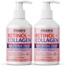 Alozera Retinol Collagen Lotion Stem Cells Aging Skin Wrinkles 16.9 oz 2-Pack picture