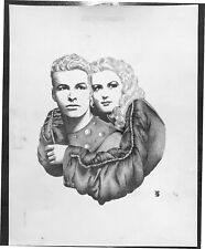 FLASH GORDON - Buster Crabbe &Jean Rogers by artist Cliff Byrd  (1977) picture
