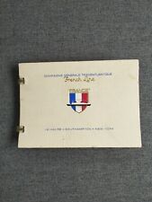 18 postcards of the ship FRANCE in carbet cardboard spiral picture