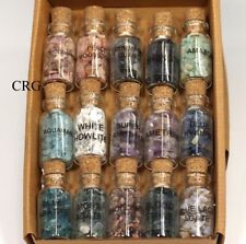Assorted Gemstone Chip Bottles (75 Pieces)(5 Sets Of 15) Bulk Wholesale Lot picture