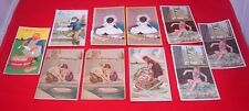 10 Victorian SOAP CARDS Sunlight Swan Lifebuoy Lux Advertising Trade Art 19th c picture