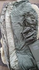 US Military 6 Piece Modular Sleeping Bag Sleep System + Pad GOOD MSS ACU picture
