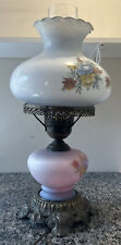 Vintage 1971 L&L WMC 3 Way 19” GWTW Table Lamp Blue Yellow Floral Not Working picture